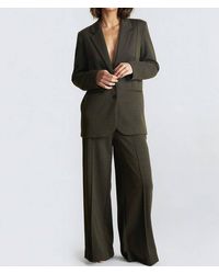 Ichi - Kate Jacquard Wide Leg Lizard Pant - Lyst