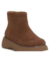 Lucky Brand - Chameli Boots Suede Round Toe Bootie Jobb1114 - Lyst
