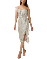 Aidan By Aidan Mattox - Sequined Midi Cocktail And Party Dress - Lyst