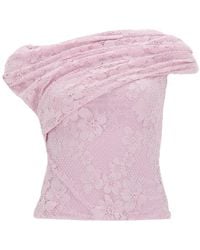Self-Portrait - Top Lace Polyamide Tops - Lyst