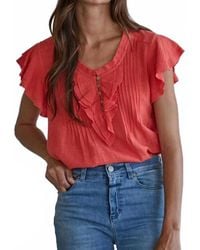 By Together - Maude Ruffle Detail Top - Lyst