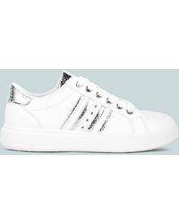 LONDON RAG - Claude Faux Leather Back Panel Detail Sneakers - Lyst