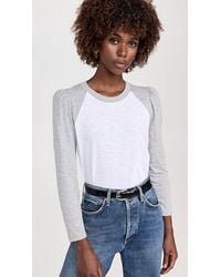 Veronica Beard - Mason Baseball Long Sleeve Tee - Lyst