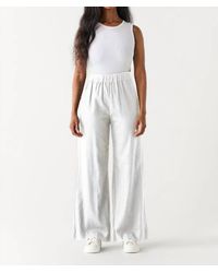 Dex - High Waist Elastic Waist Wide Leg Pants - Lyst