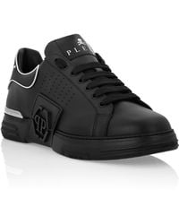 Philipp Plein - Nappa Leather Sneakers Low Top Hexagon - Lyst