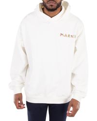 Marni - Collage Bouquet Embroidered Hoodie - Lyst