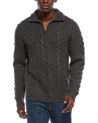 Vince - Quarter-Zip Cable Wool & Cashmere-Blend Pullover - Lyst