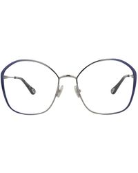 Chloé - Square-Frame Metal Optical Frames - Lyst