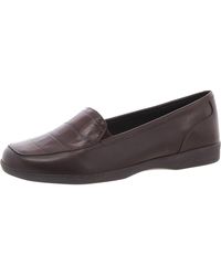 Easy Spirit - Devitt Leather Slip On Loafers - Lyst