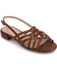 Journee Collection - Cassandra Flat Sandals - Lyst