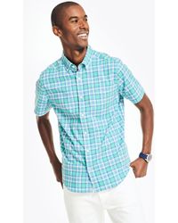 Nautica - Sustainably Crafted Plaid Short-sleeve Shirt - Lyst