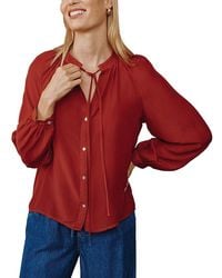 Bella Dahl - Raglan Button Down Shirt - Lyst