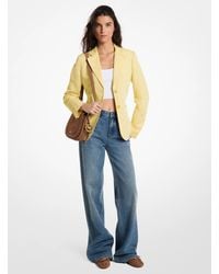 Michael Kors - Linen And Cotton Patch Pocket Blazer - Lyst