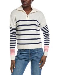 Brodie Cashmere - 1/4-Zip Wool & Cashmere-Blend Polo Sweater - Lyst