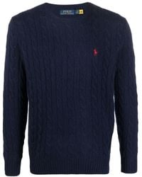 Ralph Lauren - Wool-Cashmere Cable-Knit Jumper - Lyst