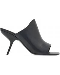 Ferragamo - Open Toe Slide Sandals - Lyst