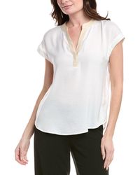Vince Camuto - Open Placket Top - Lyst