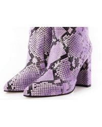 Toral - Snake Print Ankle Boots - Lyst