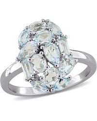 Mimi & Max - Multi-Shape Gemstone Cluster Ring Sterling - Lyst