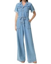 PAIGE - Rumi Button Front Jumpsuit - Lyst