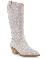Betsey Johnson - Dalas Pull On Zipper Cowboy, Western Boots - Lyst
