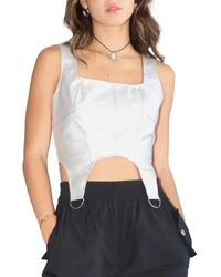Bailey Rose - All The Rage Metallic Corset Top - Lyst