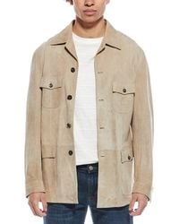Eleventy - Sahariana Suede Jacket - Lyst