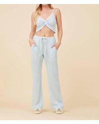 Vintage Havana - Striped Textured Flare Pants - Lyst
