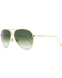Victoria Beckham - Aviator Sunglasses Vb203s 713 Gold 62mm - Lyst