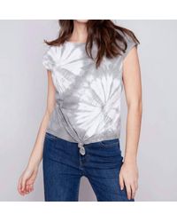 Charlie b - Front Knot Tie Dye Top - Lyst