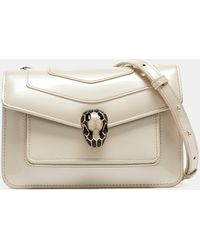 BVLGARI - Offpatent Leather Small Serpenti Forever Shoulder Bag - Lyst
