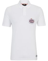 BOSS - X Nfl Cotton-piqu Polo Shirt With Collaborative Branding - Lyst