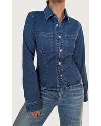 Et Clet - Burke Denim Top - Lyst