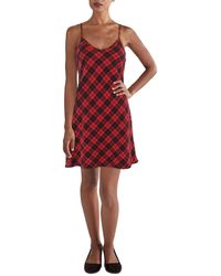 DKNY - Plaid Mini Slip Dress - Lyst