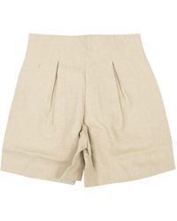 Rhude - Linen Shorts - Natural - Lyst