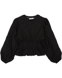 Opening Ceremony - Silk Long Sleeve Blouse Top - Lyst