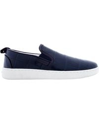 Ferragamo - Ferragamo Fedra Croc-Embossed Slip-On Sneakers, Size 7 - Lyst