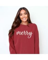 Simply Sage Market - Embroidered Merry Cursive - Lyst