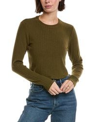 Bella Dahl - Crop Crewneck Sweater - Lyst