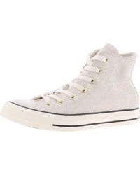 Converse Chuck Taylor All Star Hi Leather High Top Casual And Fashion Sneakers - White