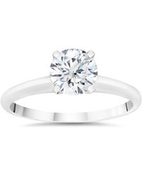 Pompeii3 - 5/8ct Lab Created Diamond Solitaire Engagement Ring 14k White Gold - Lyst