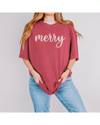 Simply Sage Market - Embroidered Merry Cursive - Lyst