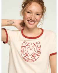 Lucky Brand - Horseshoe Ringer Tee - Lyst