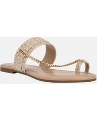 Guess Factory - Locks Chain Sandals - Lyst
