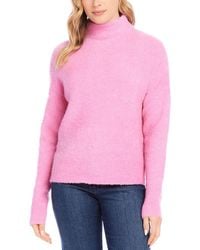 Karen Kane - Solid Knit Mock Turtleneck Sweater - Lyst