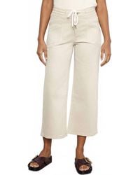 Charlie b - Remarks Drawstring Wide Leg Twill Pants - Lyst