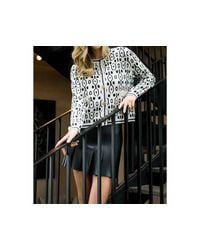 Thml - Geometric Pattern Knit Cardigan - Lyst