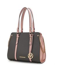 MKF Collection by Mia K - Amy Color Block Vegan Leather 's Tote Bag - Lyst