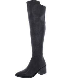 Steve Madden - Allix Leather Almond Toe Over-the-knee Boots - Lyst