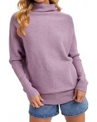 Bluivy - Slouch Neck Dolman Sleeved Pullover Sweater - Lyst
